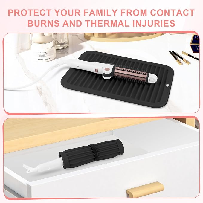 Large Silicone Heat Resistant Mat, Professional Hot Hair Tools Mat - Image 5