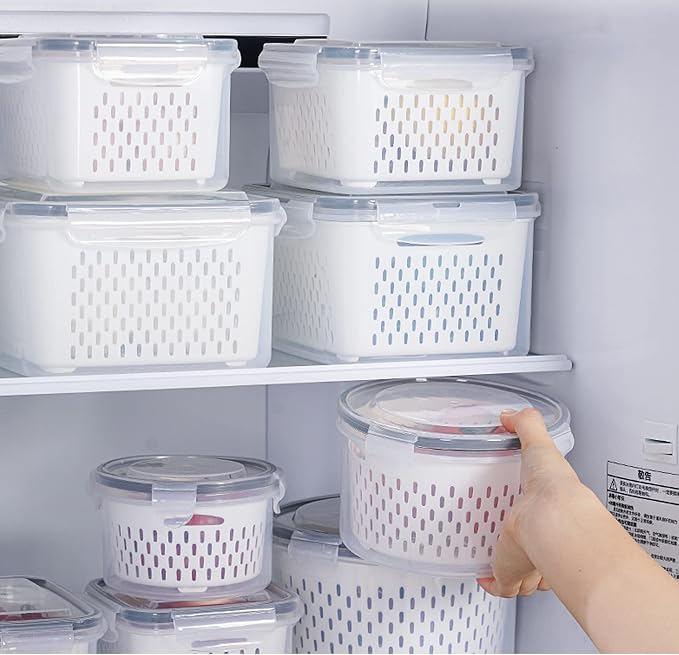 3Pack Fridge Food Storage Container Set - Image 3