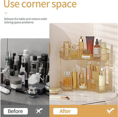 Corner Bathroom Countertop Organizer, Vanity Organizer Trays - Image 3