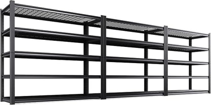 3-Pack 59"W Storage Shelves, 5 Tier Adjustable Heavy Duty Storage Shelves by KORVENA