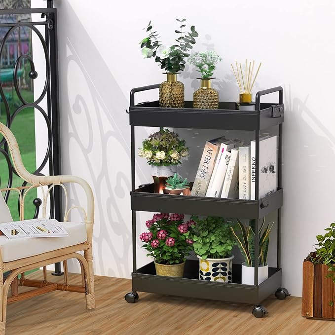 SOLEJAZZ 3 Tier Rolling Storage Cart - Image 6
