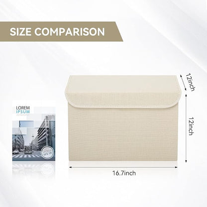Large 42 Quarts Collapsible Stackable Storage Bins Cube - Image 2
