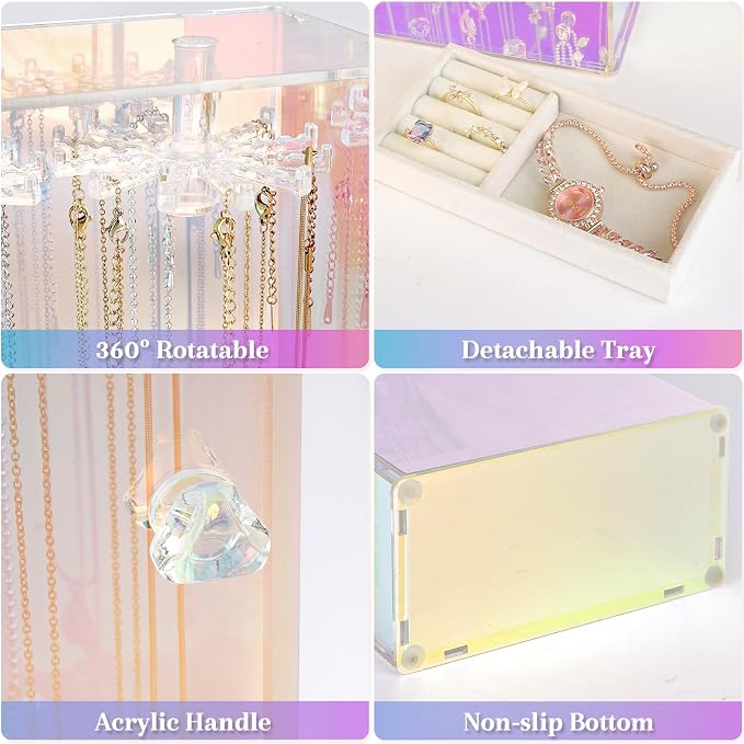 Cirhy Iridescent Necklace Holder Organizer - Image 6