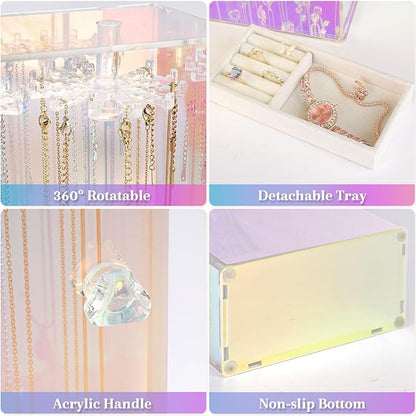 Cirhy Iridescent Necklace Holder Organizer - Image 6