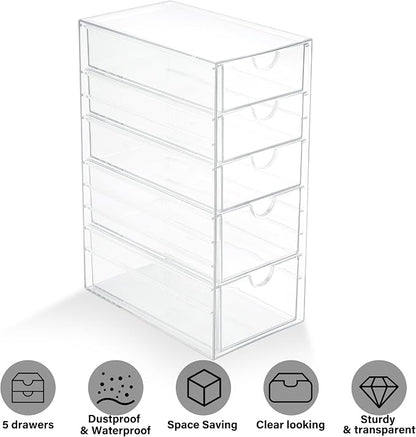 Prsildan Acrylic Drawer Makeup Organizer - Image 5