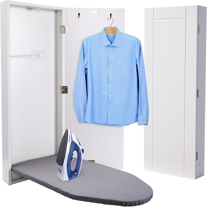 Ivation Wall-Mounted Ironing Board Cabinet, Foldable Ironing Storage Station by Ivation