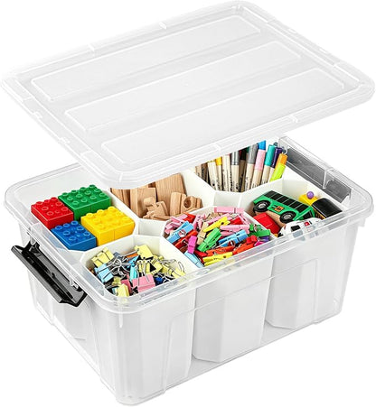 EOENVIVS Clear Storage Tote by EasyCozyHomey