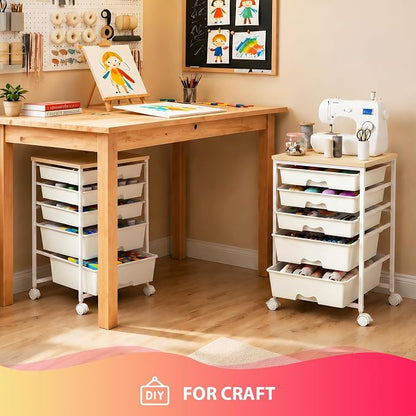 Goovilla Rolling Cart with 5 Drawers - Image 7