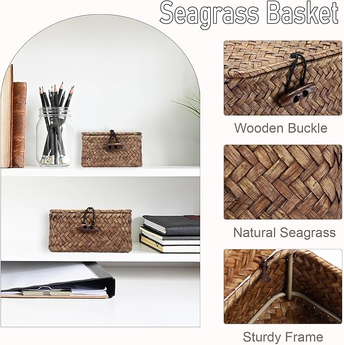 Hipiwe Mini Seagrass Basket Box - Image 4