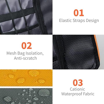 Lcsmaokin Electronics Travel Organizer, Portable Waterproof Electronic Travel - Image 3