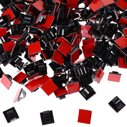Namalu 60 Pieces Mini Cable Clips Hooks Christmas Light Clips Self Adhesive - Image 5