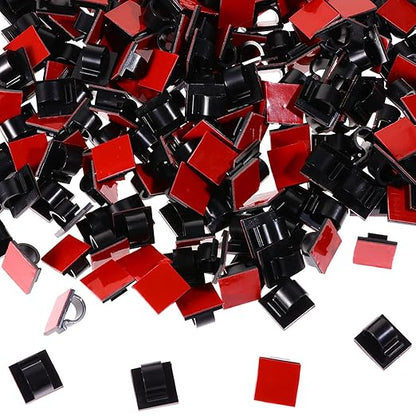 Namalu 60 Pieces Mini Cable Clips Hooks Christmas Light Clips Self Adhesive - Image 5