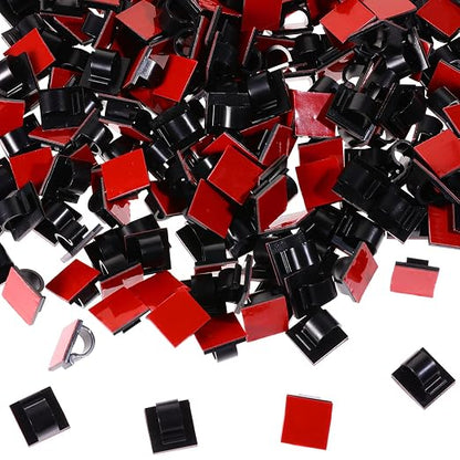 Namalu 60 Pieces Mini Cable Clips Hooks Christmas Light Clips Self Adhesive - Image 5