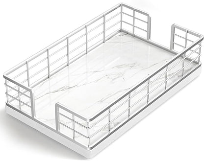 Wican Marble Guest Towel Holder Tray by Wican
