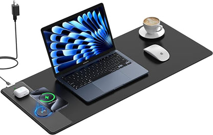 TopMade Mouse Pad with 15W Fast Wireless Charging, 31.5"x11.81" XL Large Gaming by TopmadeProduct-Ordernow