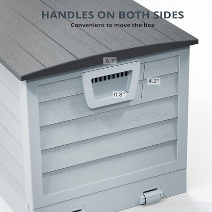 Foldable 75 Gallon Outdoor Storage Box, Plastic Storage Containers - Image 5