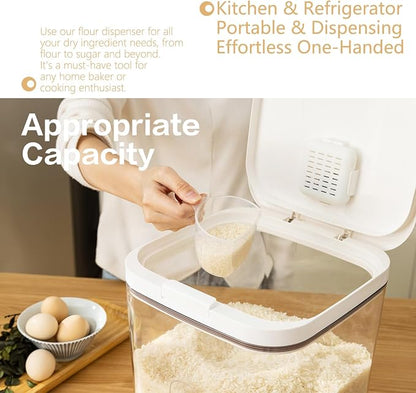 Flour Container 20LBS - 10 L /10.5 QT /10 KG - Rice Container Storage Food - Image 3