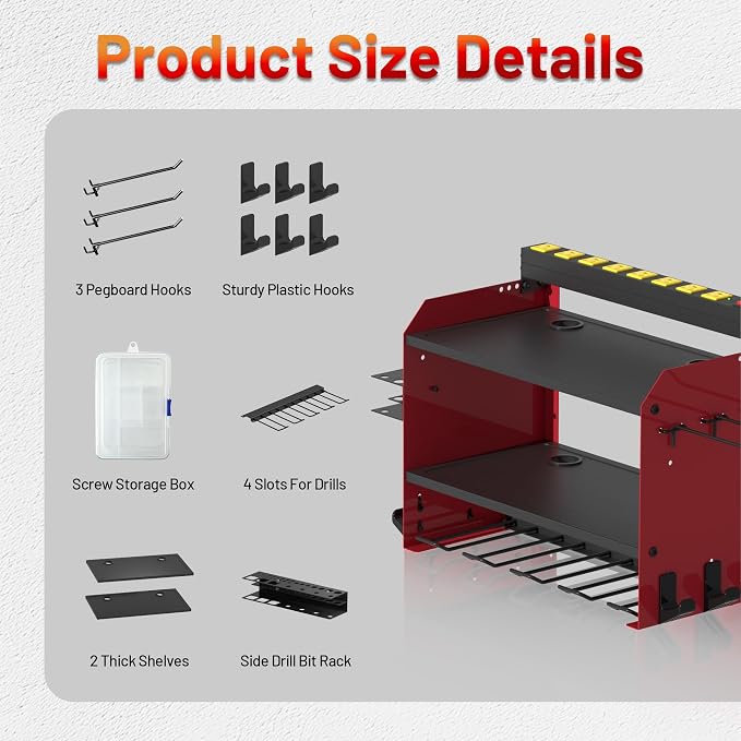 Power Tool Organizer Wall Mount - Image 7