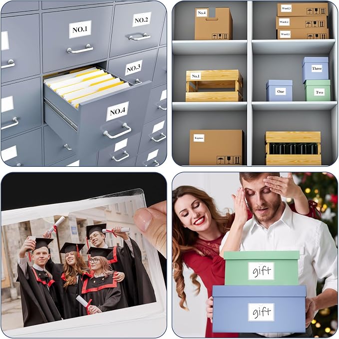 52 Pcs 4" x 6" Self Adhesive Index Card Pockets Label Pockets - Image 7