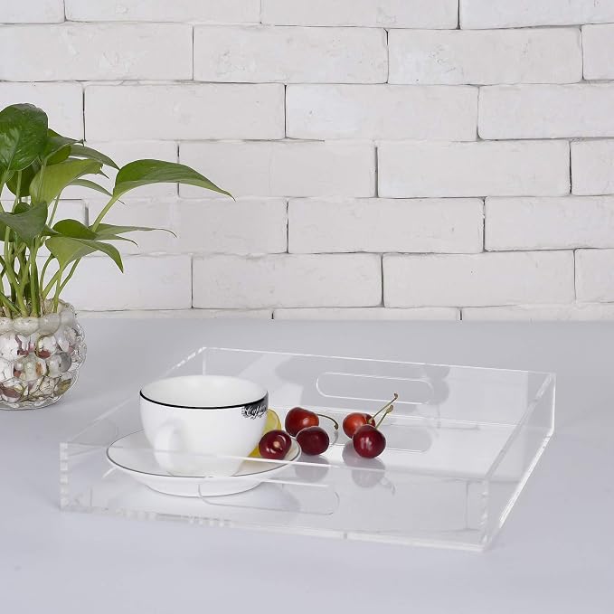 Clear Sturdy Acrylic Serving Tray - Image 7