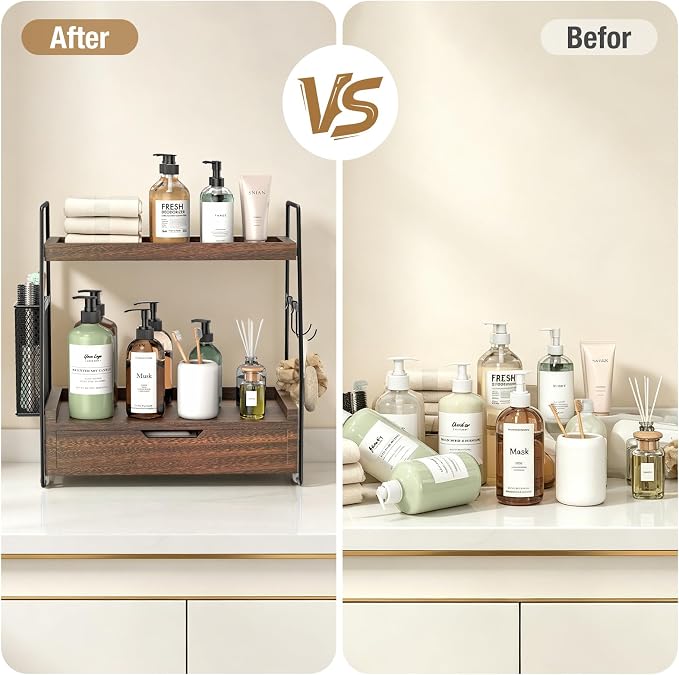 2-Tier Bathroom Counter Organizer - Image 4