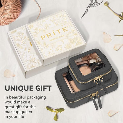Prite Clear Makeup Bag Set for Women Portable Clear Makeup Bag Cute Waterproof - Image 6