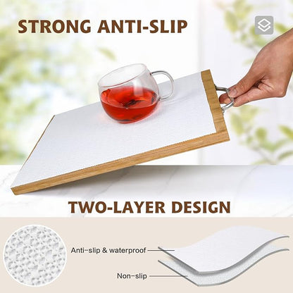 Shelf Liners for Kitchen Cabinets Non Adhesive Drawer Liner 17in x 20FT Pure - Image 2