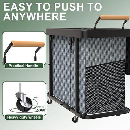 230L Extra Large Fashion Laundry Sorter 3 Section - Image 3