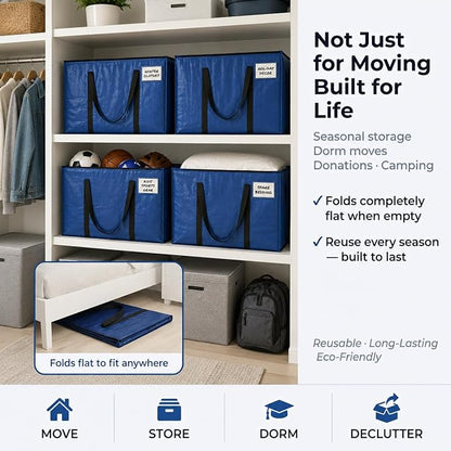 ClearSpace Heavy Duty Moving Bags or Storage Bag – Large Moving Boxes - Image 9