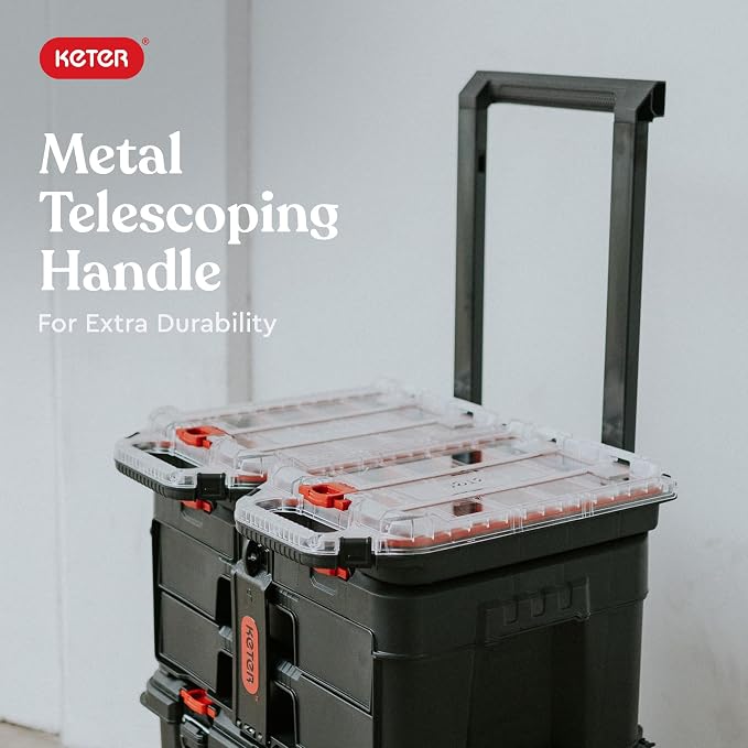 Stack N’ Roll 4-Piece Rolling Tool Storage System – Includes Large Rolling Tool - Image 4