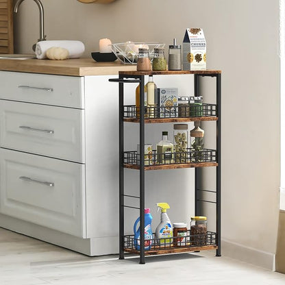 NOVIMANGO Slim Storage Cart Rolling Kitchen Cart - Image 6
