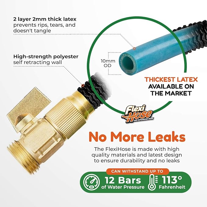 Flexi Hose Lightweight Expandable Garden Hose, 50FT - Image 3