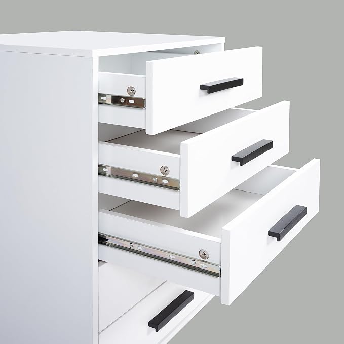 5-Drawer Rolling Under Desk Storage Cart - Image 3