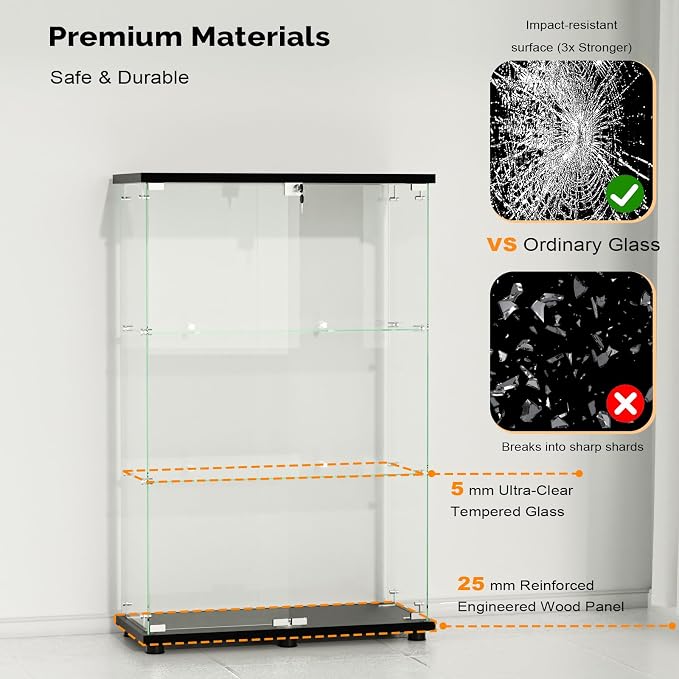 VINGLI Glass Display Cabinet - Image 7