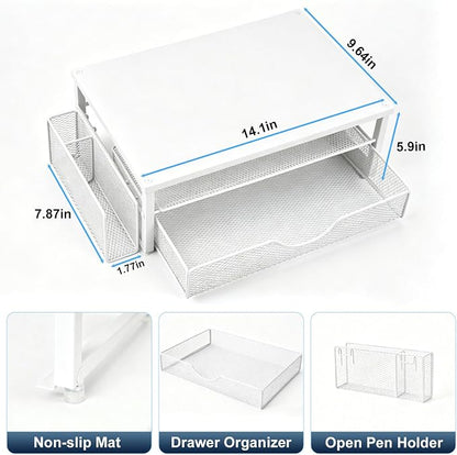 Spacrea Desk Organizer and Accessories, Computer Monitor Stand Riser - Image 5