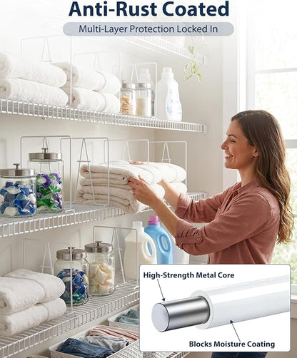 Supforce 8 Pack Wire Shelf Dividers - Image 3