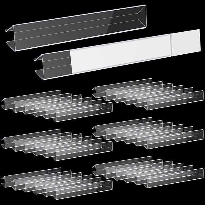 Teling 100 Pieces Shelf Label Holder - Image 9