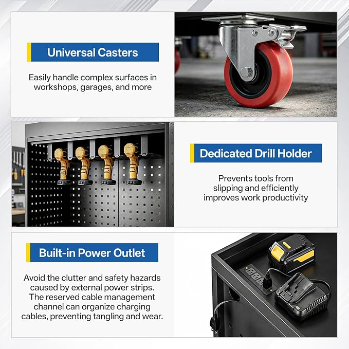 Professional Mobile Tool Cart - Image 5