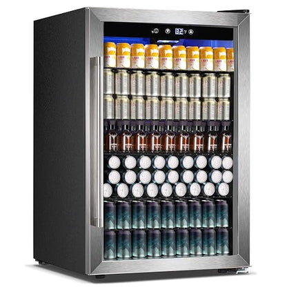 COWSAR 4.5 Cu.Ft Wine Fridge 37 Bottle, ETL Approved Freestanding Wine Cooler by COWSAR