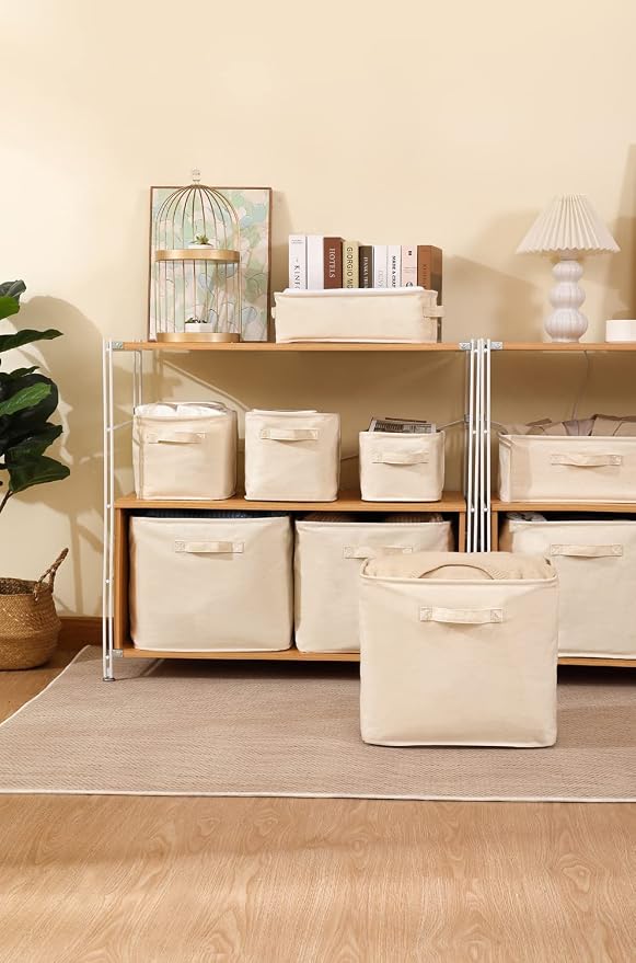 Decorative Basket Rectangular Fabric Storage Bin Organizer Basket - Image 8