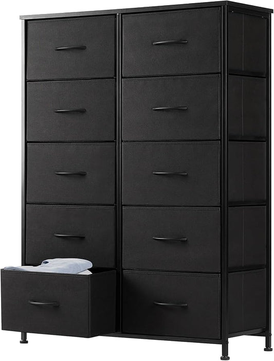 DUMOS 10 Drawer Dresser for Bedroom, Storage Organizer Chest of Drawers | Wide by DumosLifestyle