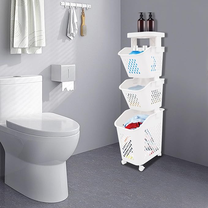 3-Tier Laundry Hamper Sorter - Image 6