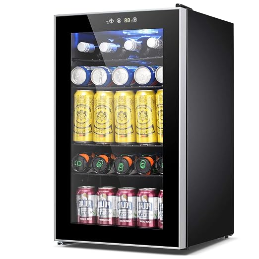 COWSAR Mini Fridge Cooler, 95 Can Beverage Refrigerator by COWSAR