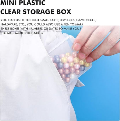 Jetec 6 Pieces Mini Plastic Clear Beads Storage Containers Box - Image 4