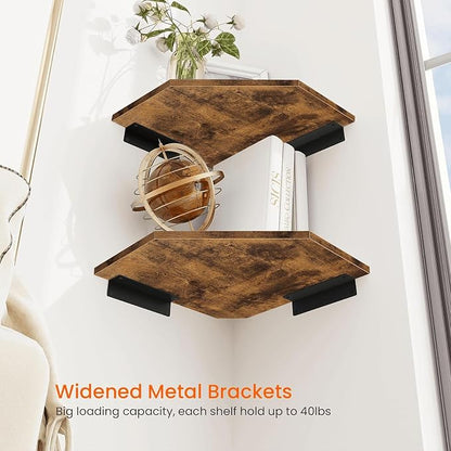 Corner Shelf Wall Mount, Cable Box, Game Console, Storage - Image 6