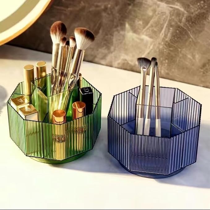LINFIDITE 360°Rotating Makeup Organizer Holder Cosmetic Display Case Clear - Image 4