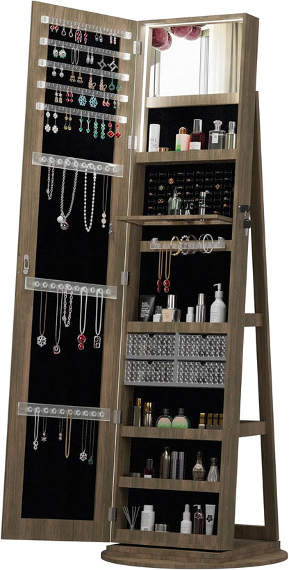 Montary 360° Rotating Jewelry Cabinet - Image 5