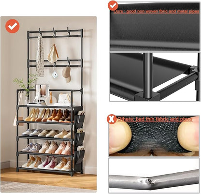 Shoe Rack 5 Tier Shoe Organizer Storage 15-20 Pairs - Image 5