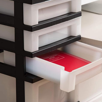 IRIS USA 2 Pack 7-Drawer Plastic Storage Rolling Organizer Cart - Image 7