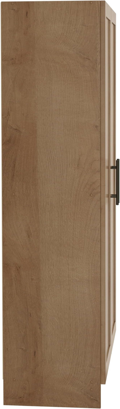 Prepac Natural Oak Elite 65" Tall Accent Kitchen Pantry Cabinet, Craft or - Image 13